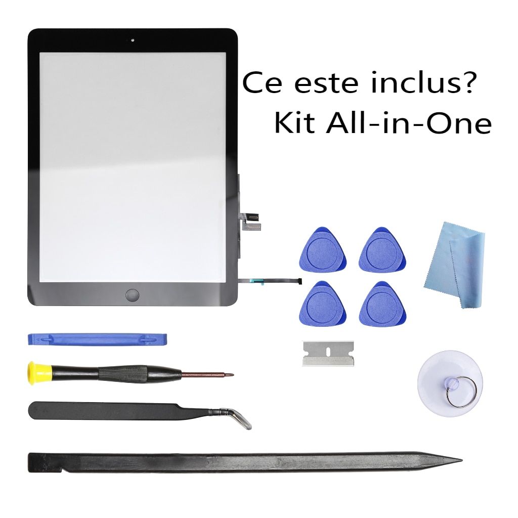 Kit de inlocuire ecran pentru iPad 6th Gen, 9.7 inch, cu buton