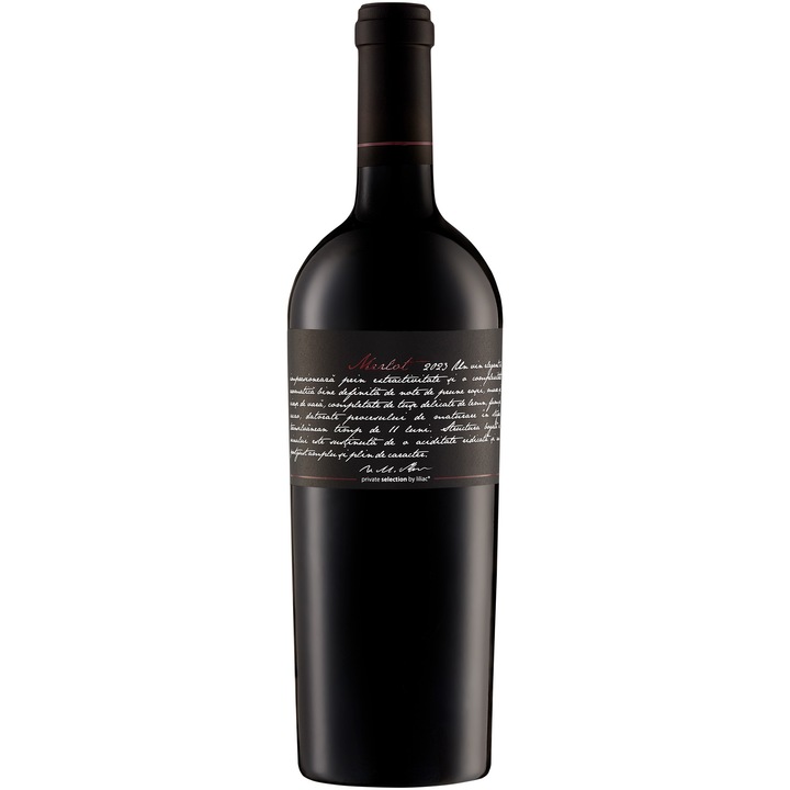 Vin Rosu Liliac Private Selection Merlot, Sec, 0.75l