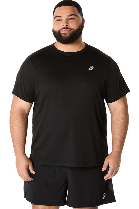 Asics, Tricou cu logo, pentru alergare Core SS, Negru