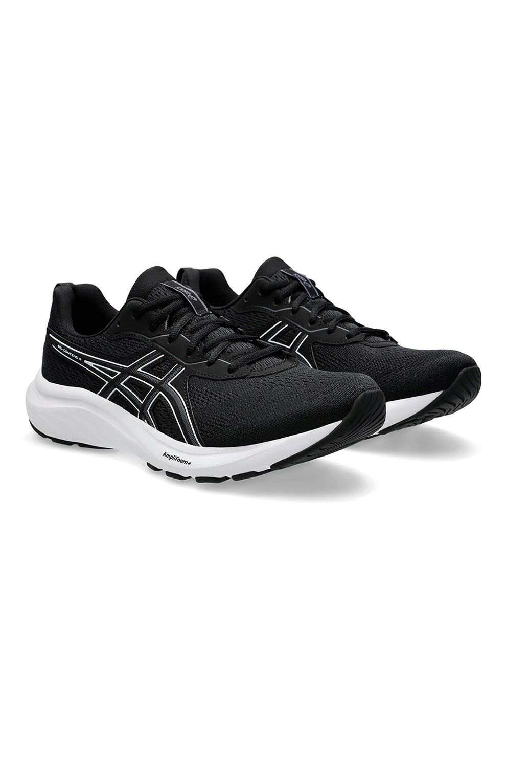 Asics, Pantofi Gel-Contend 9 pentru alergare, Negru, Alb optic, 9 - eMAG.ro