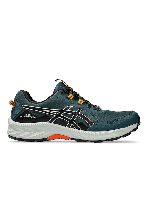 Asics, Pantofi pentru alergare pe teren accidentat Gel-Venture 10, Negru/Verde persan