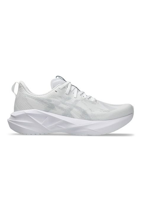 Asics, Pantofi Novablast 5 pentru alergare, Alb/Gri deschis