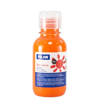 Tempera 125 ml portocaliu fluorescent MILAN Tempera 125 ml portocaliu fluorescent MILAN