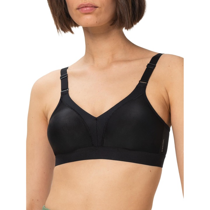 Bustiera sport, Triumph, Textil, Negru
