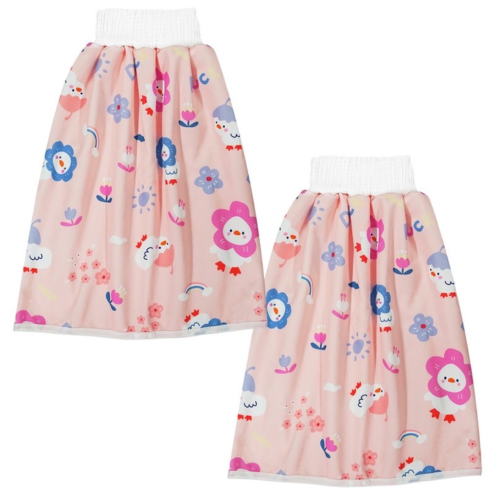 2 darabos pelenkaszoknya szett babáknak, ZHONYEE, M, 3 rétegű védelem, vízálló, 0-4 éves korig