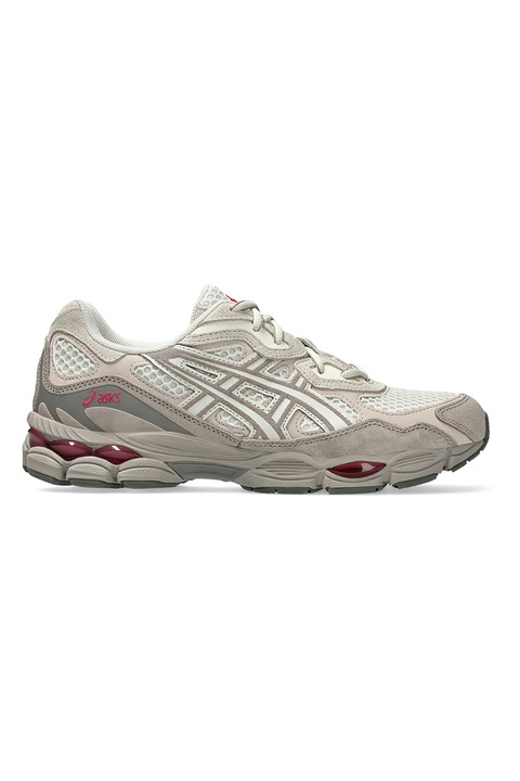 Asics, Gel-NYC sneaker bőrrészletekkel, Fehér/Világosbarna/Sötétszürke