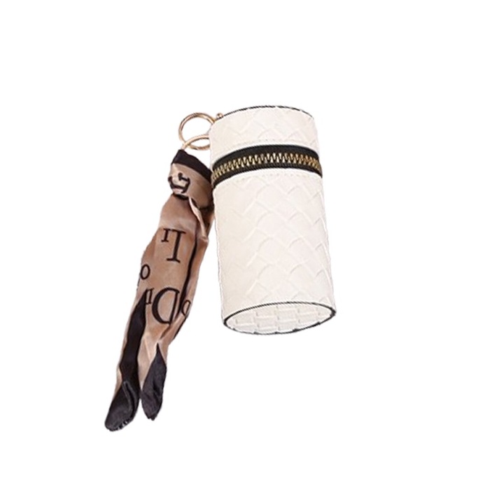 Дамски портфейл, VANTHEIR, Еко кожа, Бял