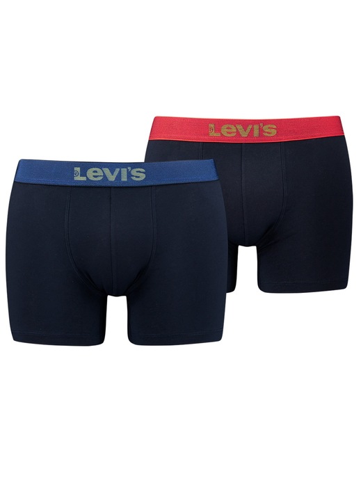 Boxeri Levi's, bumbac organic, set 2 perechi, bleumarin, XL INTL