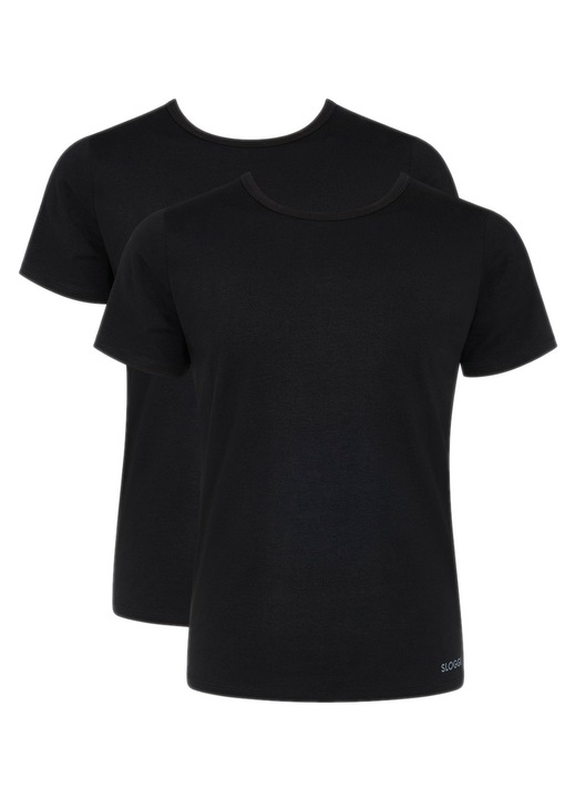 Set 2 Tricouri Sloggi, bumbac, negru