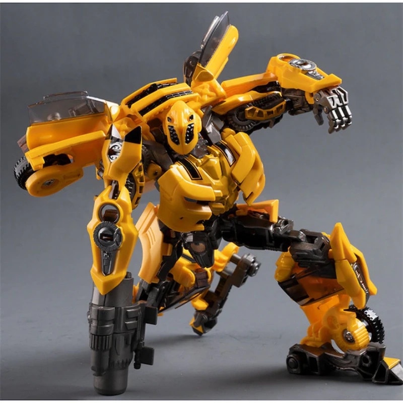 Robot Transformers Bumblebee, transformabil, galben, 19 cm, set cu