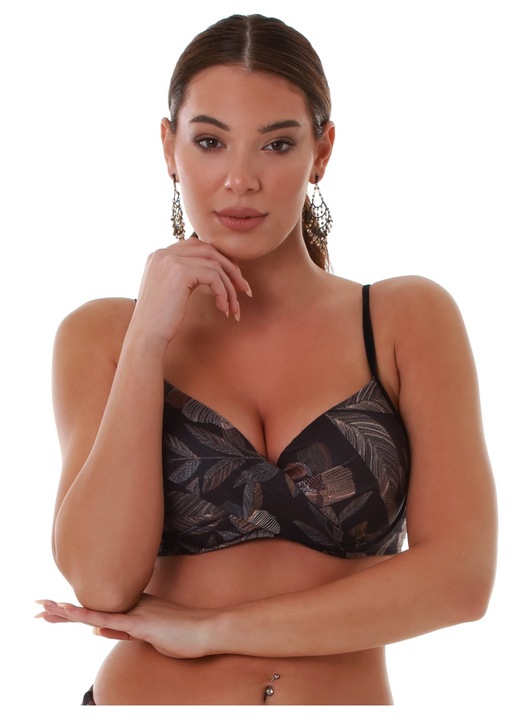 Top de baie dama, Bluepoint, Textil, Negru