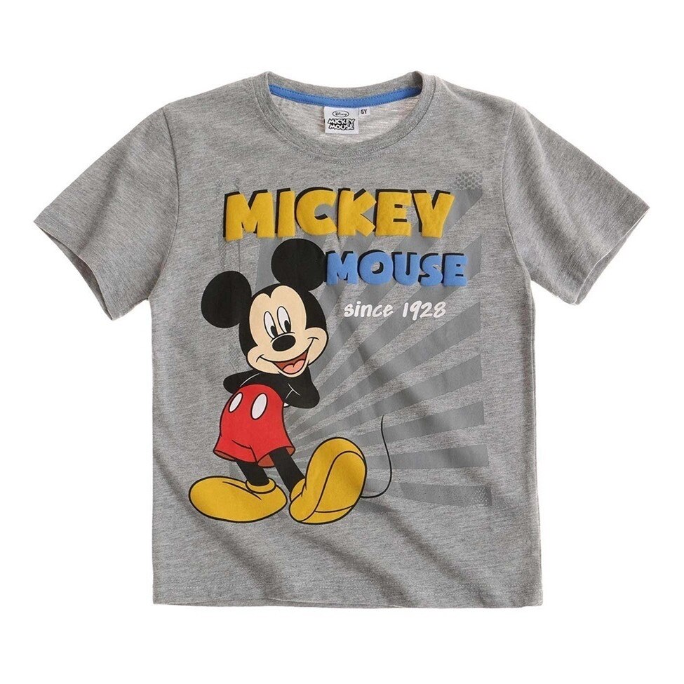 Tricou Disney Mickey Mouse, Gri, 116 CM