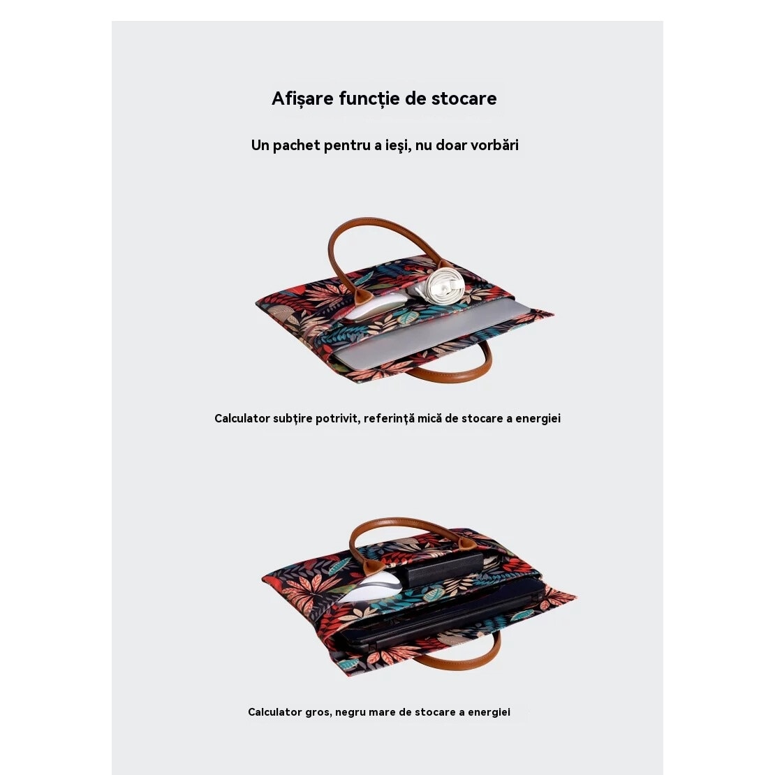 Geanta laptop, 14/15/15.4 inch, multicolor, 2in1, impermeabila, 27x38x2cm