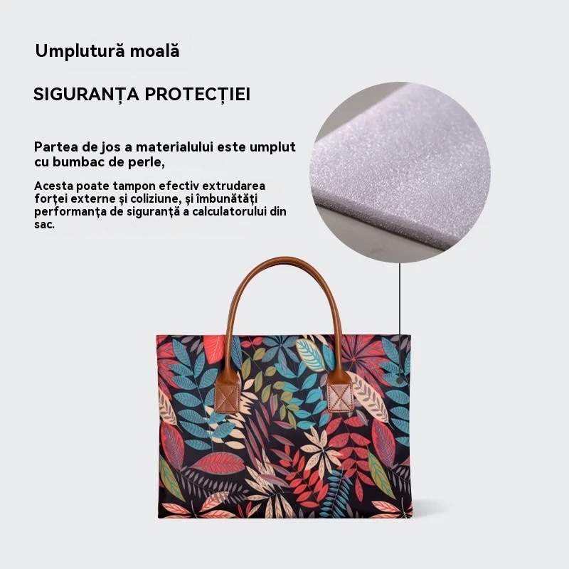 Geanta laptop, 14/15/15.4 inch, multicolor, 2in1, impermeabila, 27x38x2cm