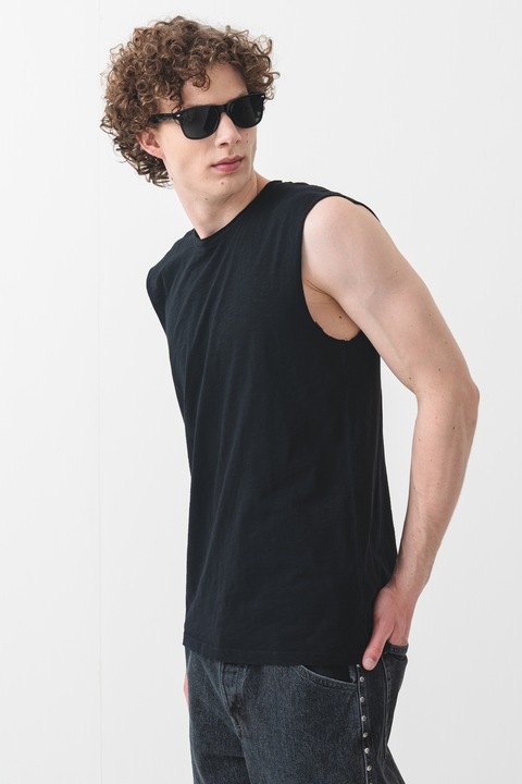 Superdry & Co, Памучен топ, Черен