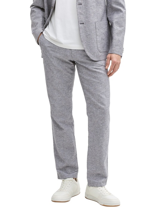 Tom Tailor, Pantaloni din amestec de lyocell, Gri melange