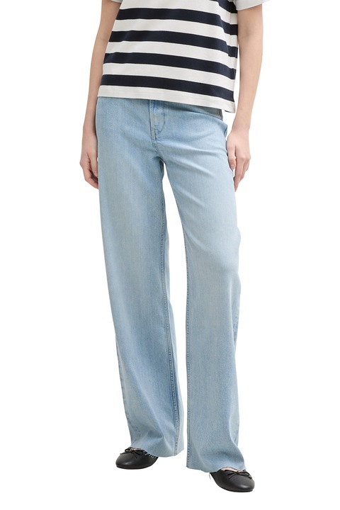 Tom Tailor, Blugi drepti cu aspect decolorat, Albastru deschis, XS