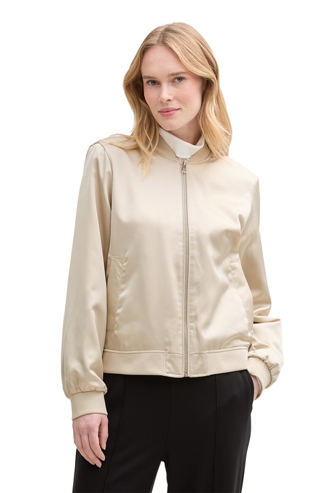 Tom Tailor, Jacheta bomber cu fermoar, Bej