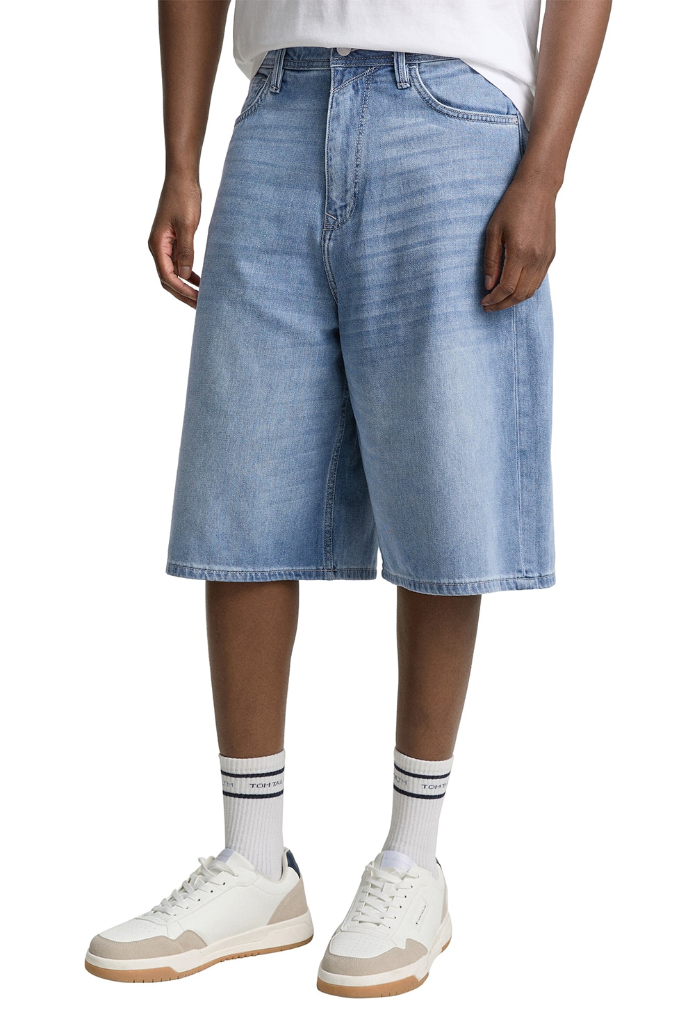 Tom Tailor, Blugi 3/4 TTBaggy, Albastru deschis, M