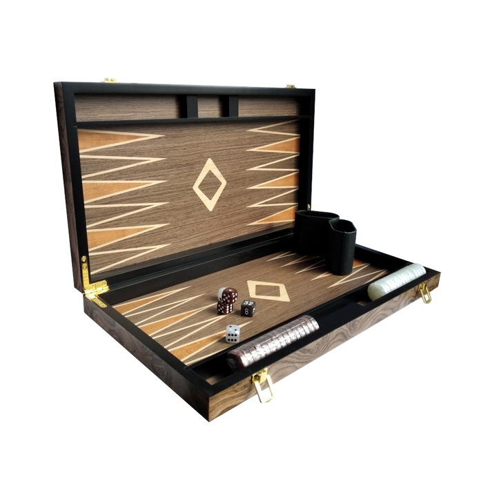 Настолна игра Табла Deluxe 15″ модел орех
