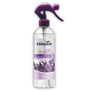 Spray Odorizant Camera Wild Lavender, Parfum Intens si Relaxant de Lavanda Salbatica, Ultra Compact, 400 ml