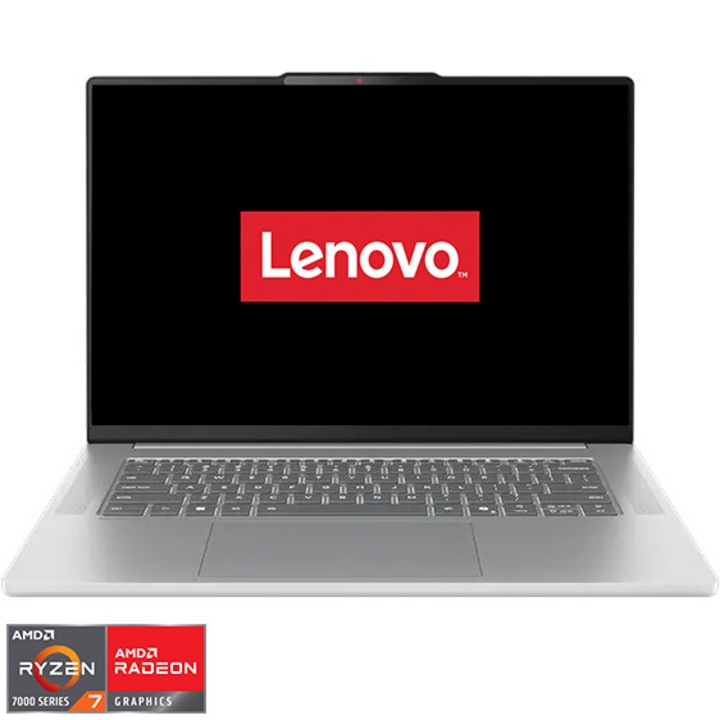 Lenovo IdeaPad Slim 5 15ARP10 laptop, AMD Ryzen™ 7 7735HS, 15.3" WUXGA, IPS, 16 GB LPDDR5x RAM, 1 TB SSD, AMD Radeon™ 680M Graphics, No OS, Nemzetközi angol billentyűzet, Cloud Grey