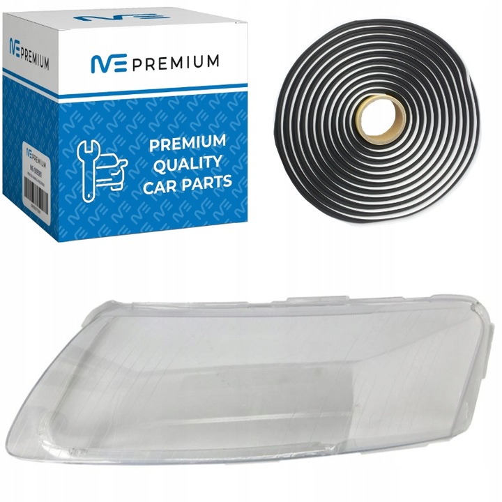 Стъкло за дифузьор на преден ляв фар, ME Premium, Висококачествен материал, Дълготрайна употреба, Удовлетворение на клиента, съвместим Audi A6 C6 2004-2011