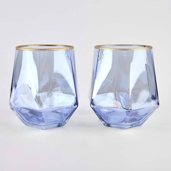 Комплект 6 чаши 310 мл "Colored" blue