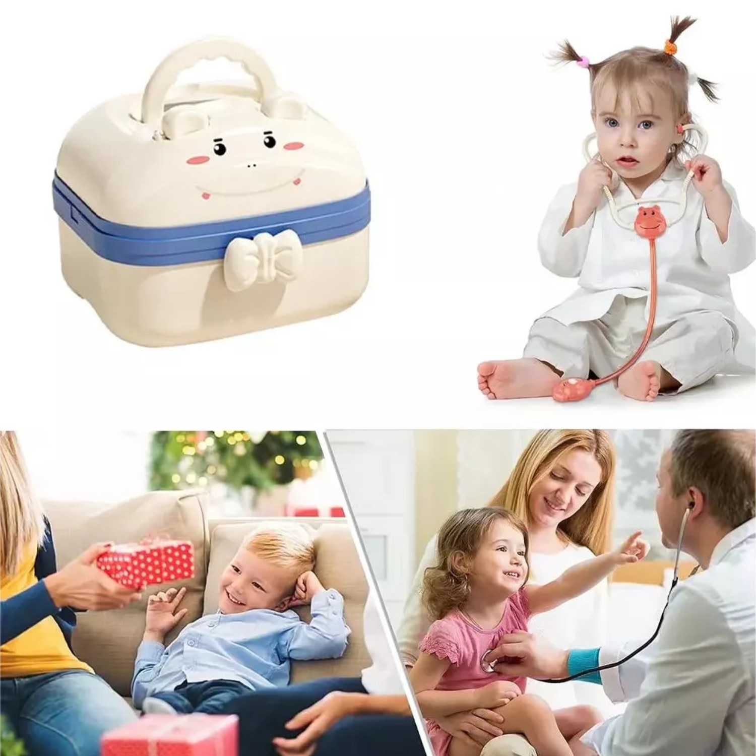 Jucarie set de doctor pentru copii, Simply Joy®, trusa medicala