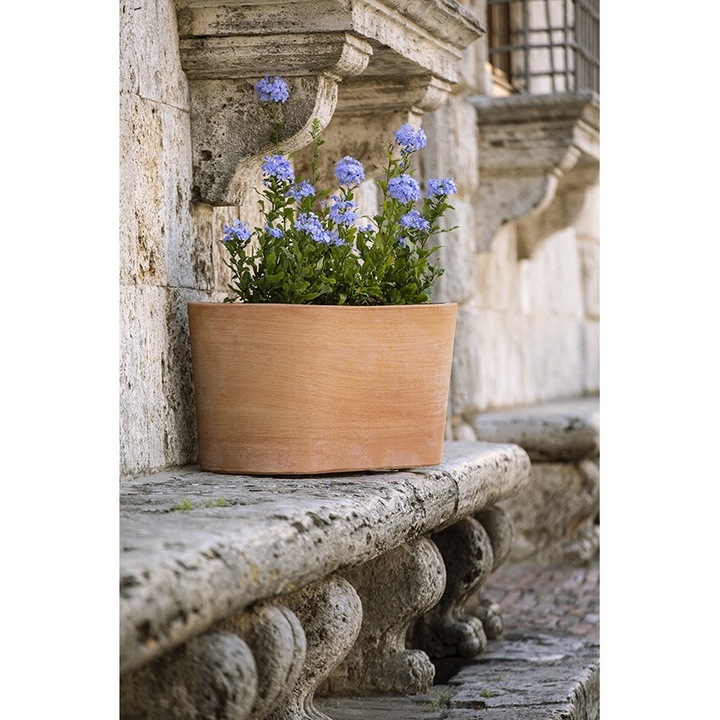 Jardiniera ceramica ovala Cassetta Semiovale 50 cm