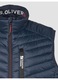 Vesta barbati big sizes cu buzunare oblice, logo, fara gluga, s.Oliver Big Sizes, Bleumarin, 2XL