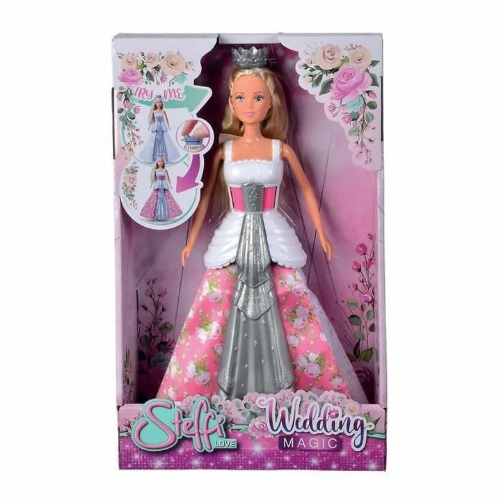 Кукла Simba Steffi Love Wedding Magic, пластмасова, за 3+ години