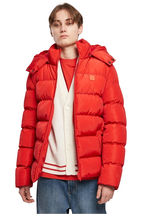 Urban Classics, Geaca cu vatelina si gluga, Rosu vermillion