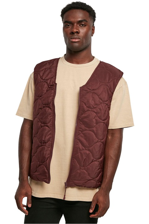 Urban Classics, Vesta cu aspect matlasat, Maro cognac, L