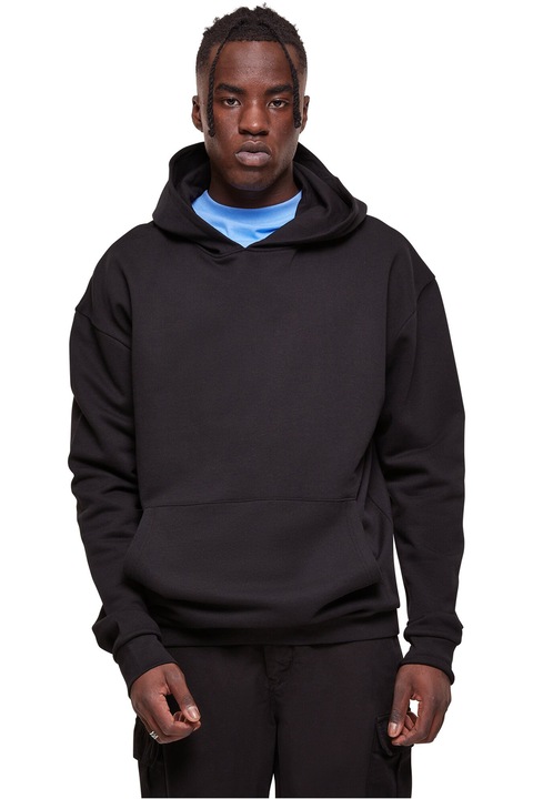 Urban Classics, Hanorac de bumbac cu buzunar kangaroo, Negru