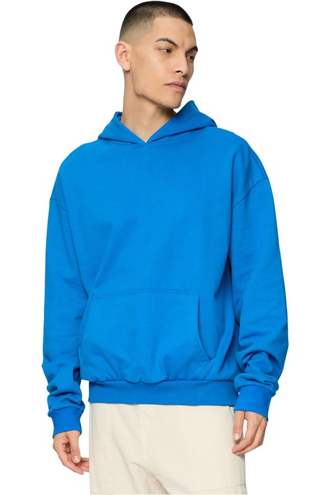 Urban Classics, Hanorac de bumbac cu buzunar kangaroo, Albastru