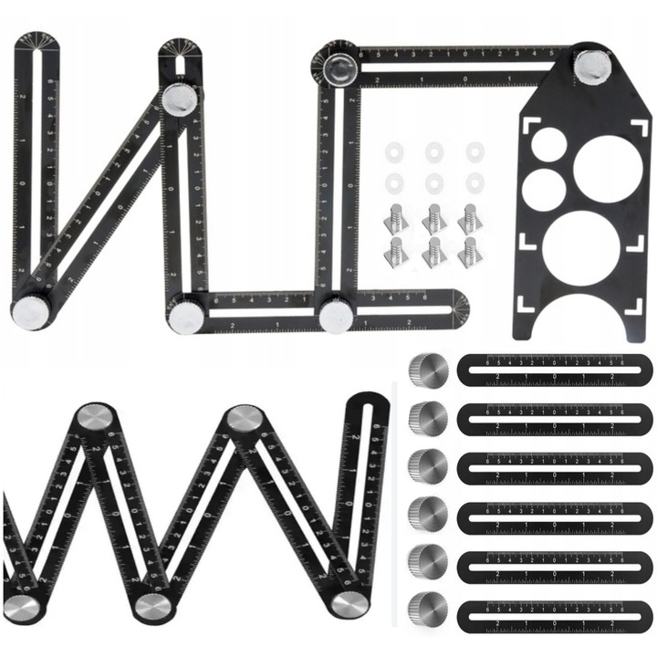 Sablon pentru Masuratori, 6 Brate, Design Ergonomic