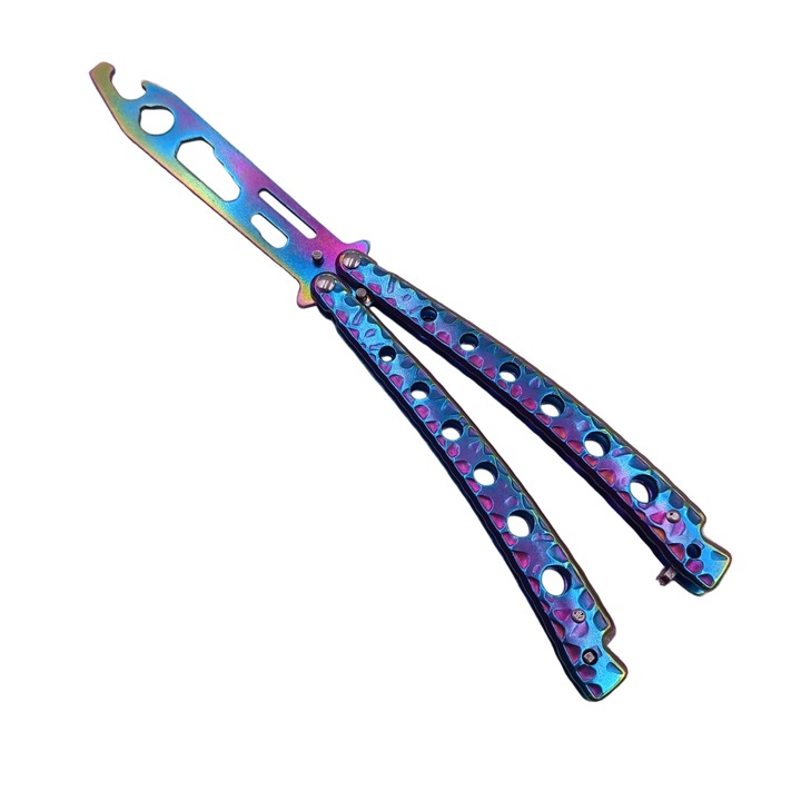 Cutit Fluture Pentru Antrenament si Camping, Curbat, Fade, Desfacator, 23 cm, Dalimag