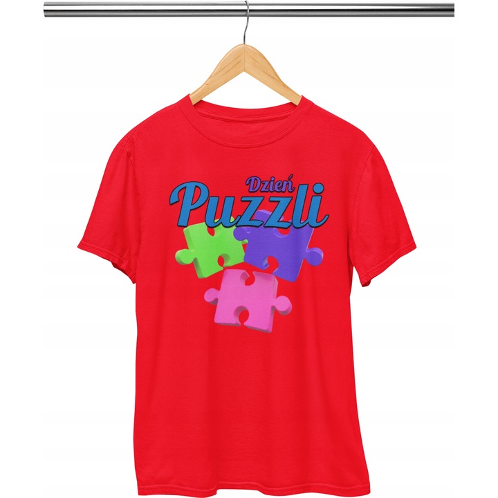 Dodo gyerek polo, puzzle design, pamut, piros, Piros