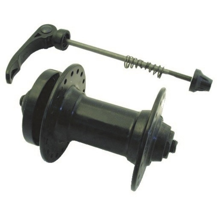 Butuc Fata Aluminiu Disc 36H Negru