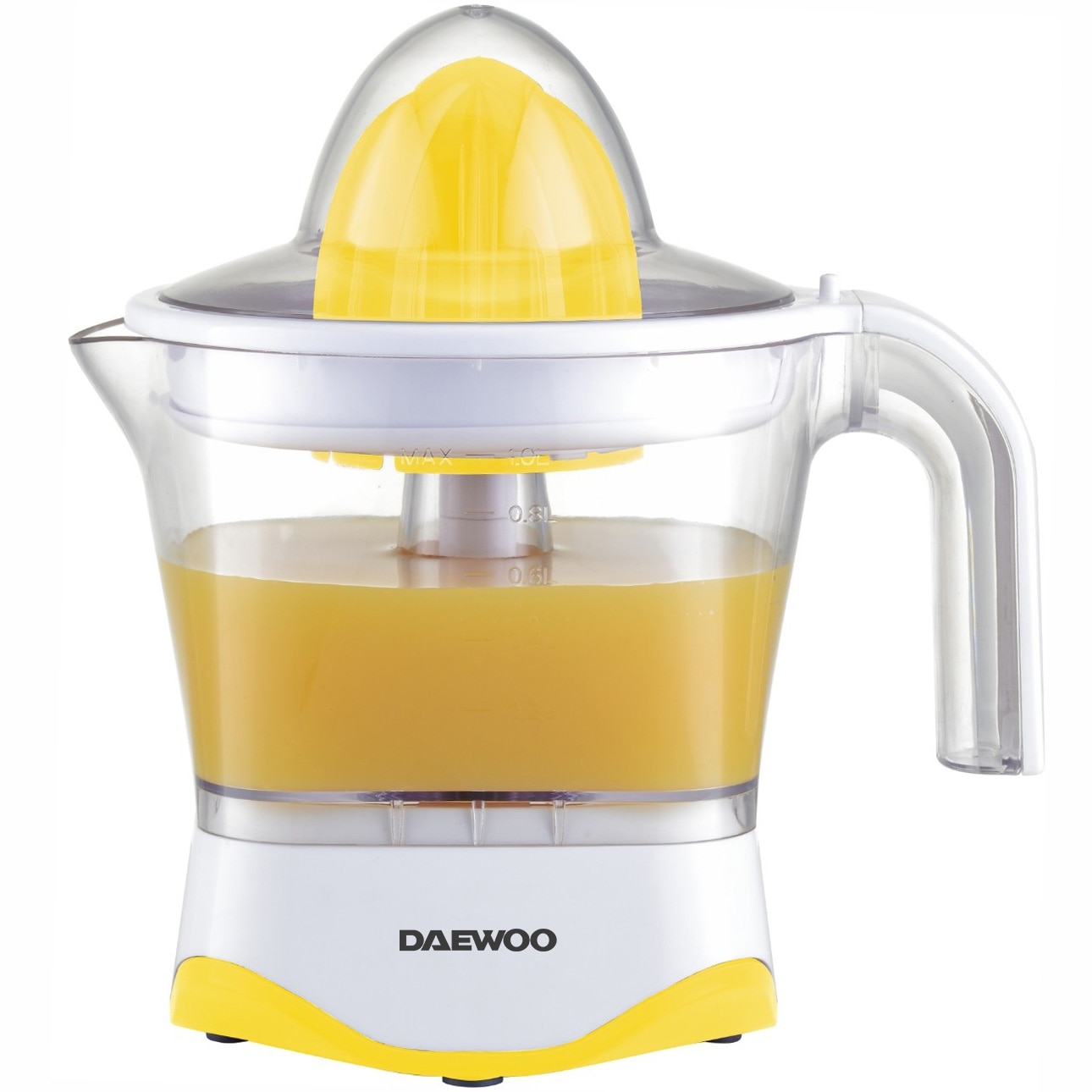 Storcator citrice Daewoo DJ20, 40 W, 1 l, capac de protectie, parti demontabile, galben
