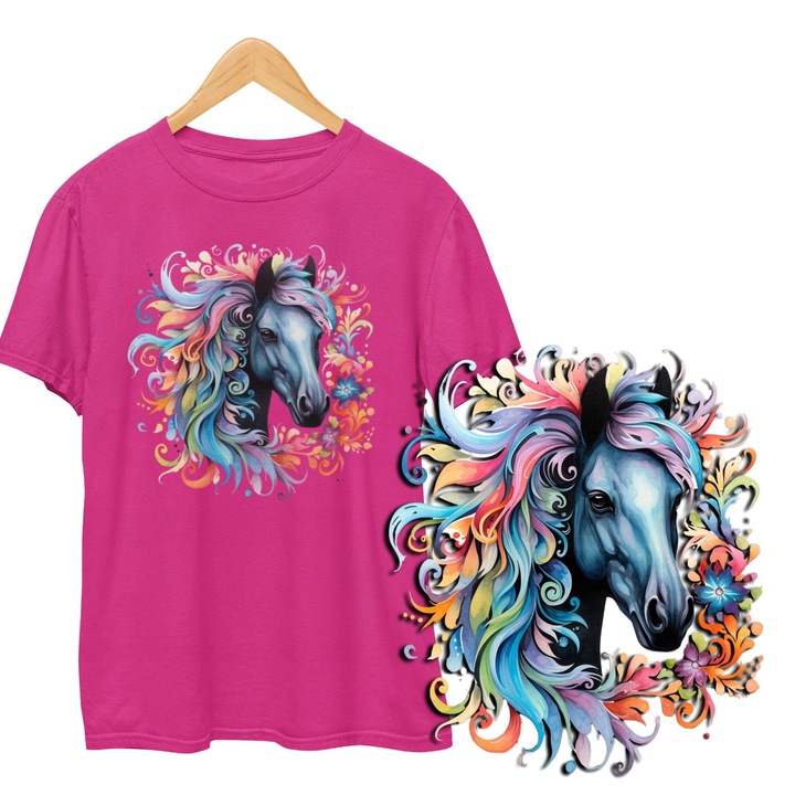 Gyerek polo HORSE HORSES HORSE, Dodo, Pamut, Rozsaszin, Rózsaszín