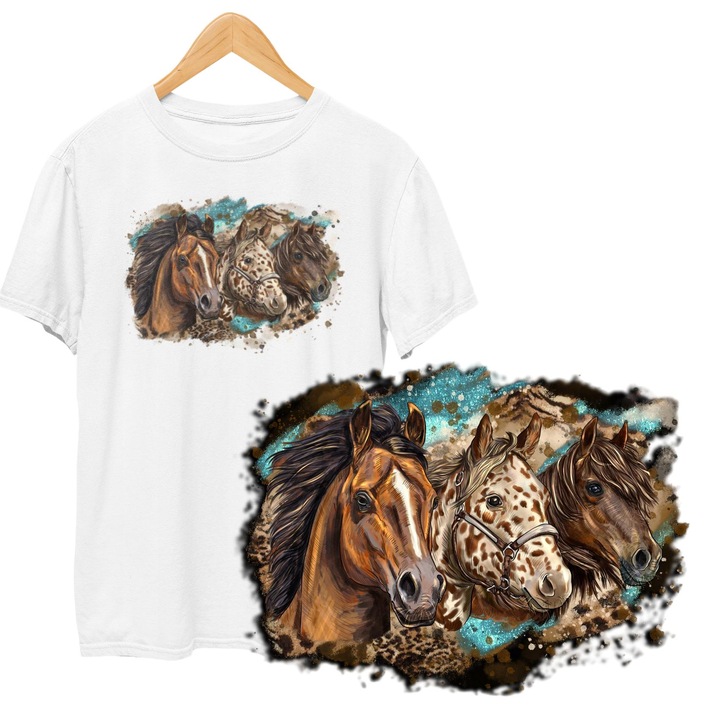 Gyermek póló - HORSE HORSES, Dodo, Pamut, Fehér