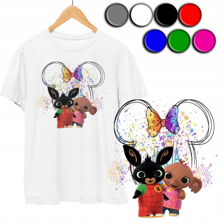 Gyerek póló NYÚL SZÍNEK, Dodo, Pamut, Vidám design, Többszínű