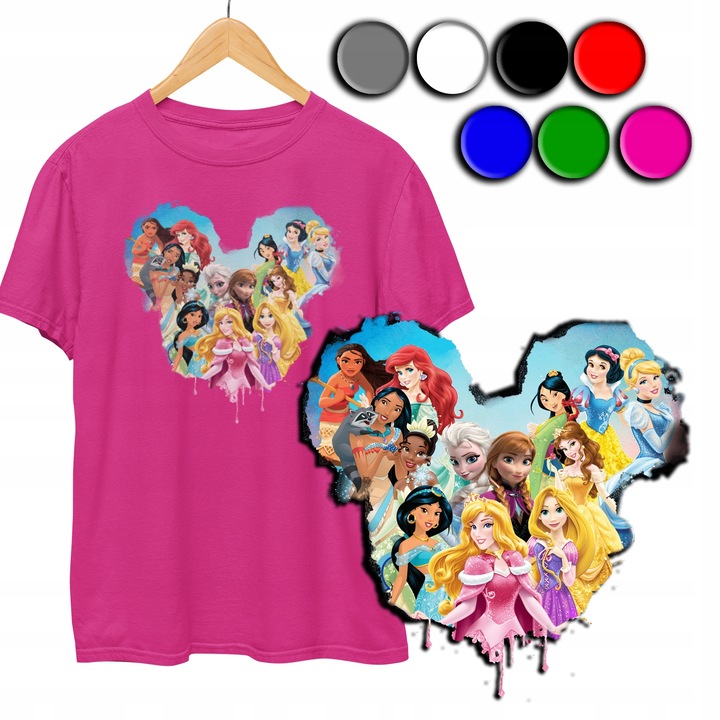 Детска тениска, Додо, DISNEY PRINCESSES, Розова, Памук