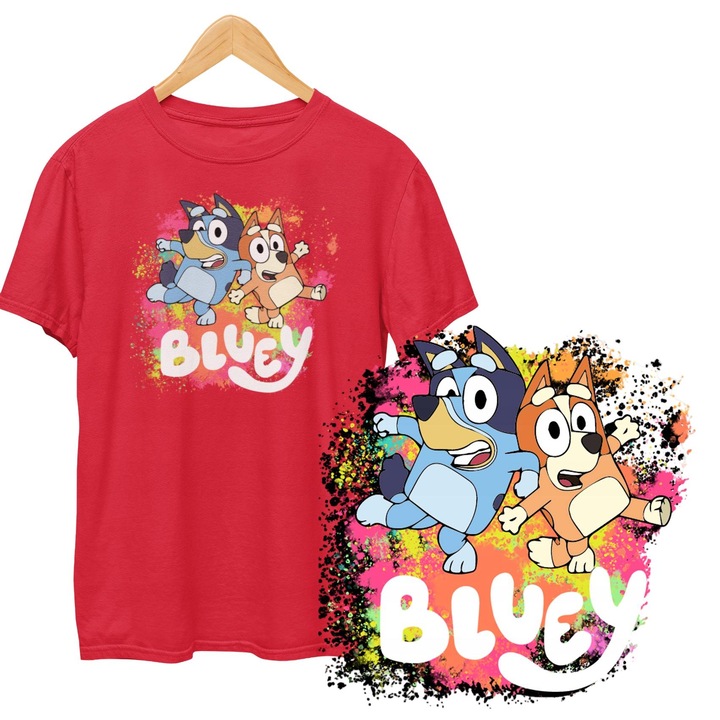 Gyermek póló - Bluey, Dodo, Cotton, Red