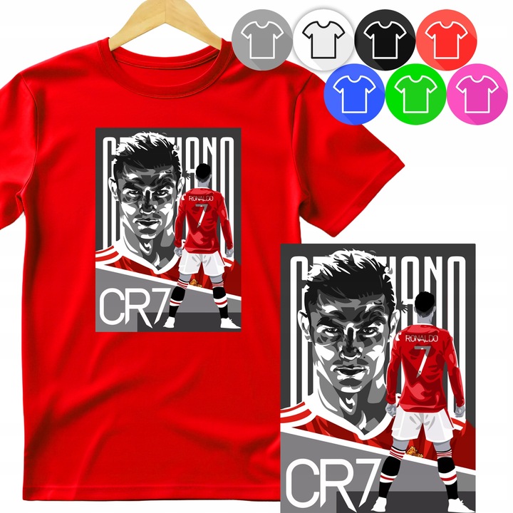 Gyermek póló - CRISTIANO RONALDO, Dodo, Pamut, Piros