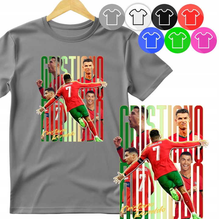 Gyermek póló CRISTIANO RONALDO, Dodo, Pamut, Szürke