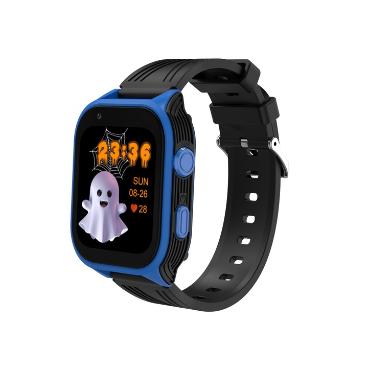 Детски Смарт часовник NUBI D8, 4G, Android 8.1, GPS+LBS+Wi-Fi Tracking, Камера, Видео разговор, Измерва крачки, IPS Дисплей 1.83", 240*280, Допълнителна синя каишка, Син