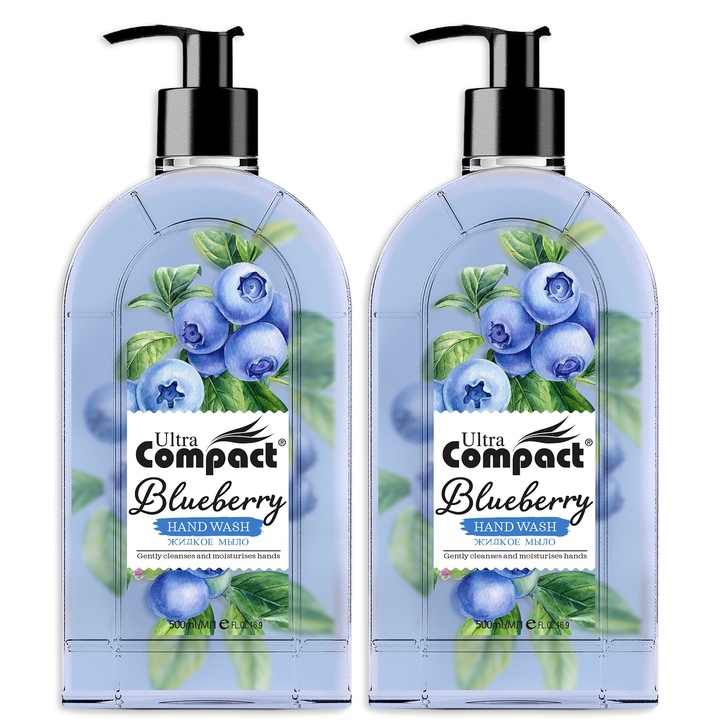 Комплект 2 х течен сапун BLUEBERRY Ultra Compact 2 х 500 мл